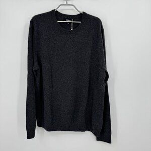 Quince Mongolian Cashmere V-Neck Sweater Size M Men’s In Charcoal Gray